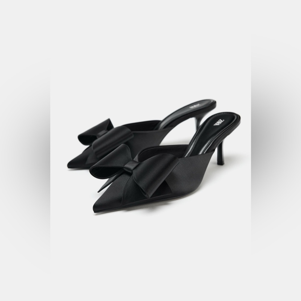 ZARA BOW HEELED MULES - Picture 4 of 5